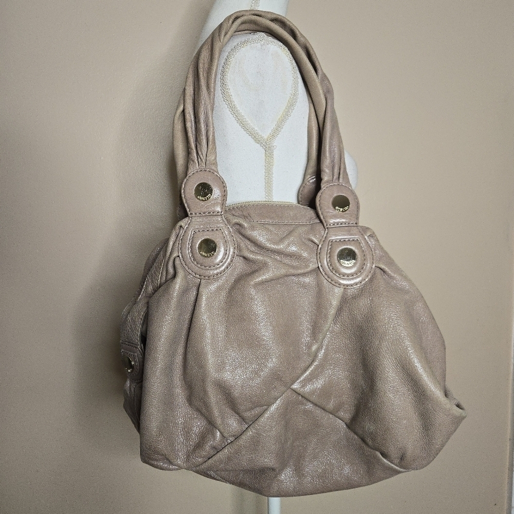Gustto Soft Leather Slouchy Shoulder Bag